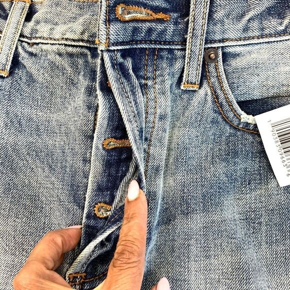 Free People Cut Off High Rise Frayed Camp Shorts - Picture 8 of 11